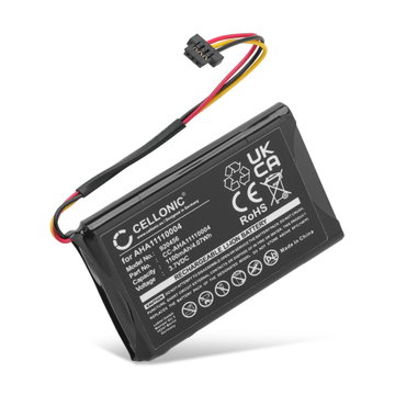 1x Battery for TomTom Go 510, Go 520, Go 500, GO 930, Go Basic 6, Go 520 WIFI, Via 62, 4FA50, Pro 7250 Truck AHA11110004, P5, P6 (1100mAh, 3.7V) from CELLONIC
