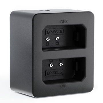 USB Dual Charger (LC-SCL5) for Leica M10, M10-P, M10-R + 1m USB Cable from CELLONIC