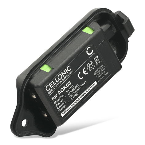 Battery for 3M Peltor Lite‑Com ACK03 (1200mAh, 2.4V) from CELLONIC