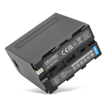 Battery for Sony HXR NX 100, NEX FS700R, FS700RH, HVR-Z1, HVR-V1, HVR-NX5 incl. USB-Out 2.4A - NP-F930 NP-F950 NP-F960 NP-F970 (10050mAh, 7.4V) from CELLONIC