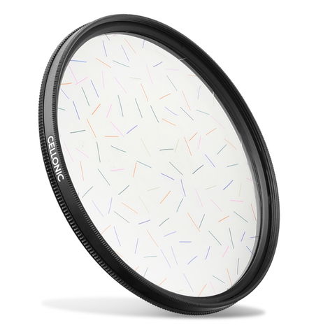 Ø 77mm Rainbow Starlight Brushed Filter for Camera Lenses – Glass + Metal from CELLONIC – Canon EF 100-400mm f/4.5-5.6L IS II USM, USM