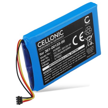 1x Battery for Garmin zumo XT, Tread 5.5, 361-00133-00 (2600mAh, 3.7V) from CELLONIC