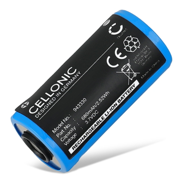 1x Battery for Olight Baton 3, Perun Mini, S1R Baton II (680mAh, 3.7V) from CELLONIC