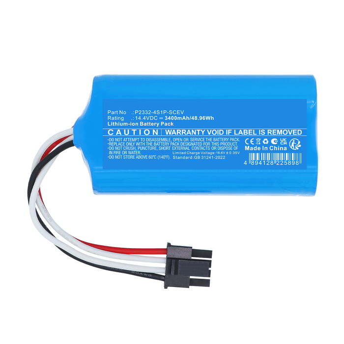 Battery for Xiaomi ‎Robot Vacuum S20, BHR8629EU, D106 3400mAh from CELLONIC