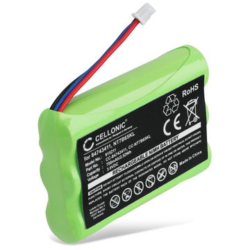 Battery for Polycom DECT 4020, 4040, 3040, 4080, KIRK 5020, 5040, 4020, 4040 Spectralink 7202, 7212 84743411 (700mAh, 3.6V) from CELLONIC